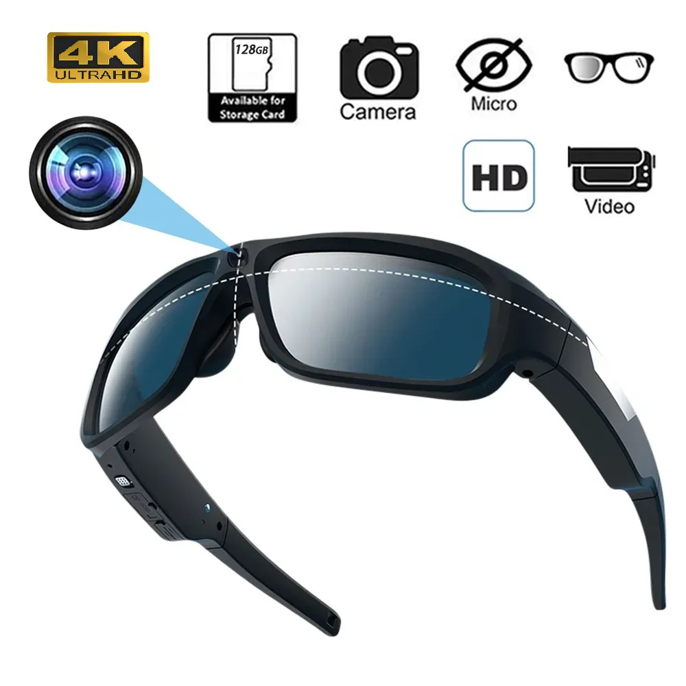 Outdoor Sport Camera - Occhiali Smart 4K HD con Telecamera