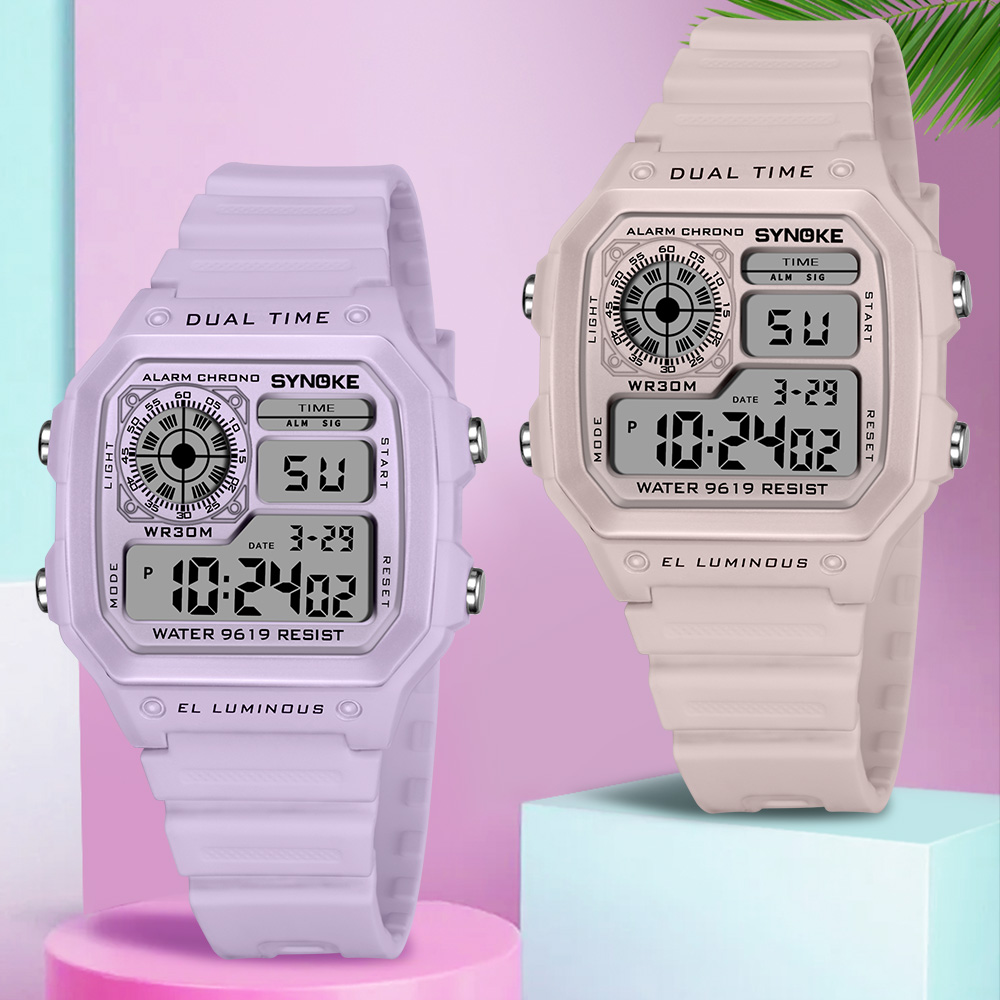 Outdoor Sport Lights - SYNOKE Orologi digitali Lady Sport Luminoso