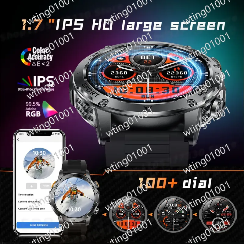 Smartwatch AK87 con Torcia, Ch - Outdoor Sport Smart Watch recensione e prezzo